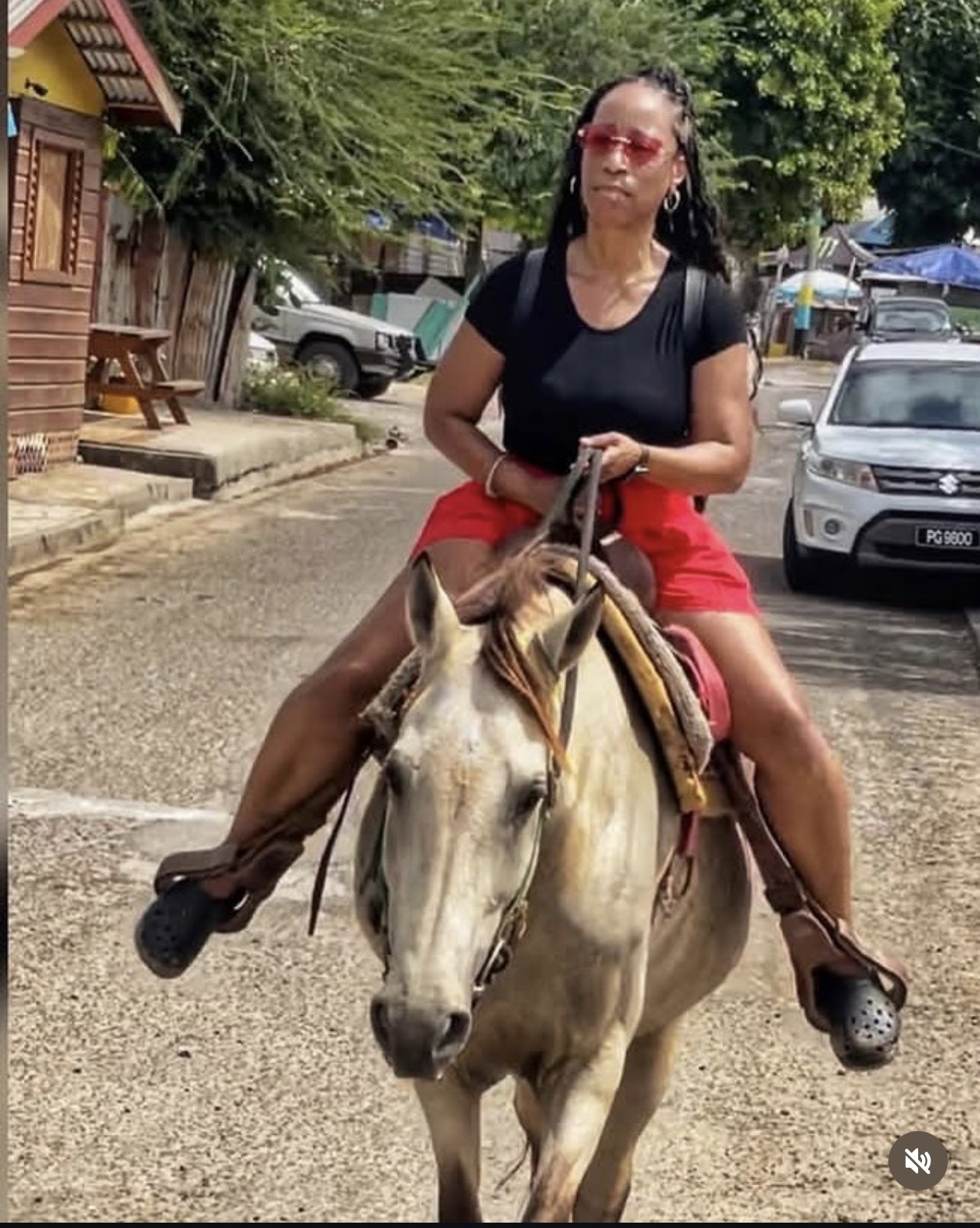 Horseback riding on a Saint Lucia beach